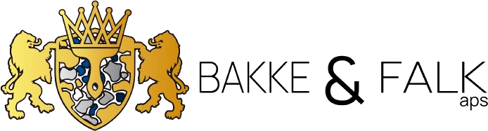 Guld løve-logo for Bakke og Falk